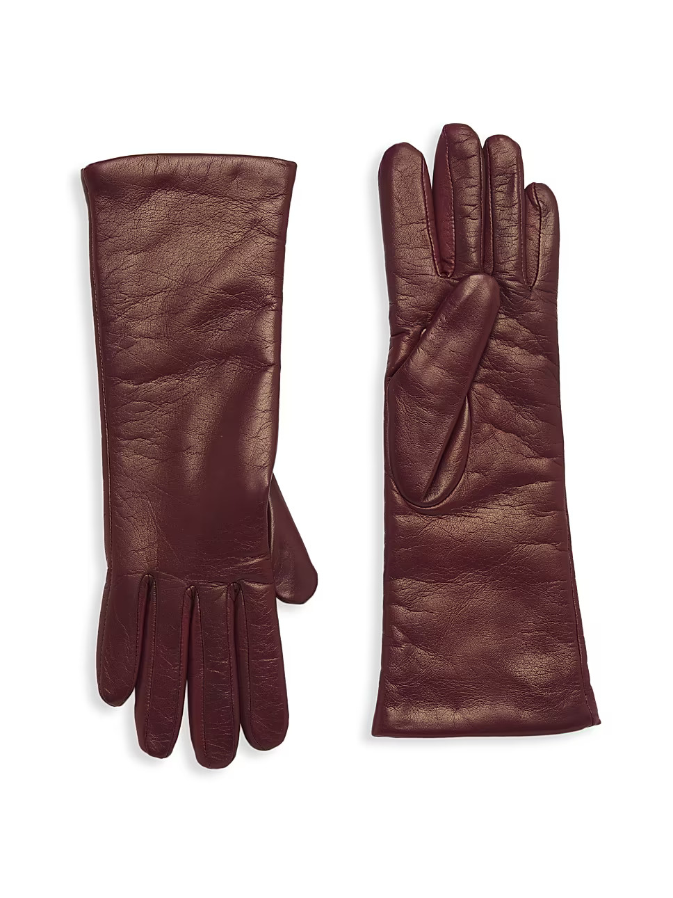 COLLECTION Cashmere-Lined Leather Gloves | Saks Fifth Avenue
