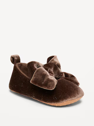 Velvet Bow Ballet Flats for Baby | Old Navy (US)