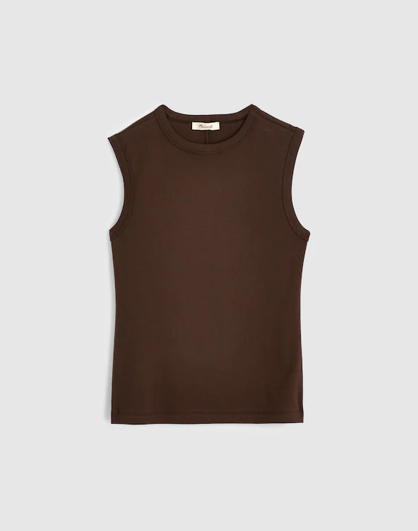 The '90s Shell Tank in Compact Cotton | Madewell