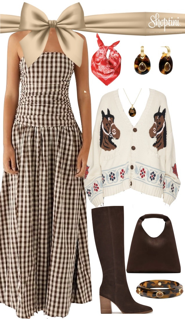It’s Fall Yall! Well not really but we are ready for it! Fall outfit! Trending brown gingham and equestrian style! Montana ranch style, fall farm wedding guest dress / fall festival style 

#LTKFindsUnder100 #LTKStyleTip #LTKParties