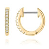 Click for more info about PAVOI 14K Gold Plated Cubic Zirconia Cuff Earrings Huggie Stud