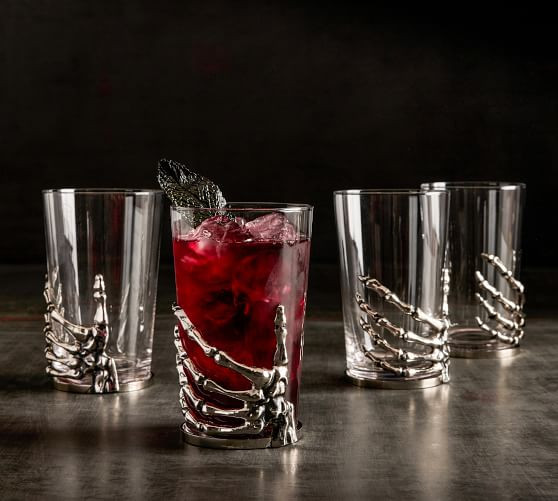 Skeleton Hand Highball Glass | Pottery Barn (US)
