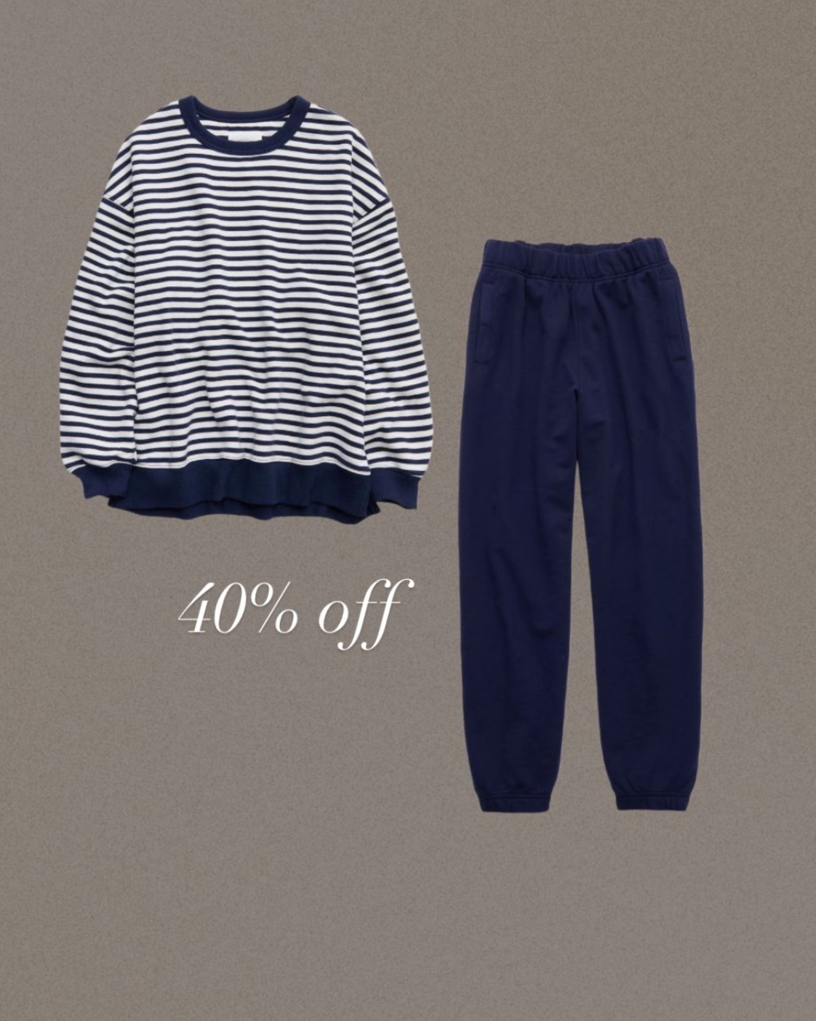 Aerie 40% off! 

Lounge set / sweat set / joggers 

#LTKSaleAlert #LTKHoliday #LTKCyberWeek