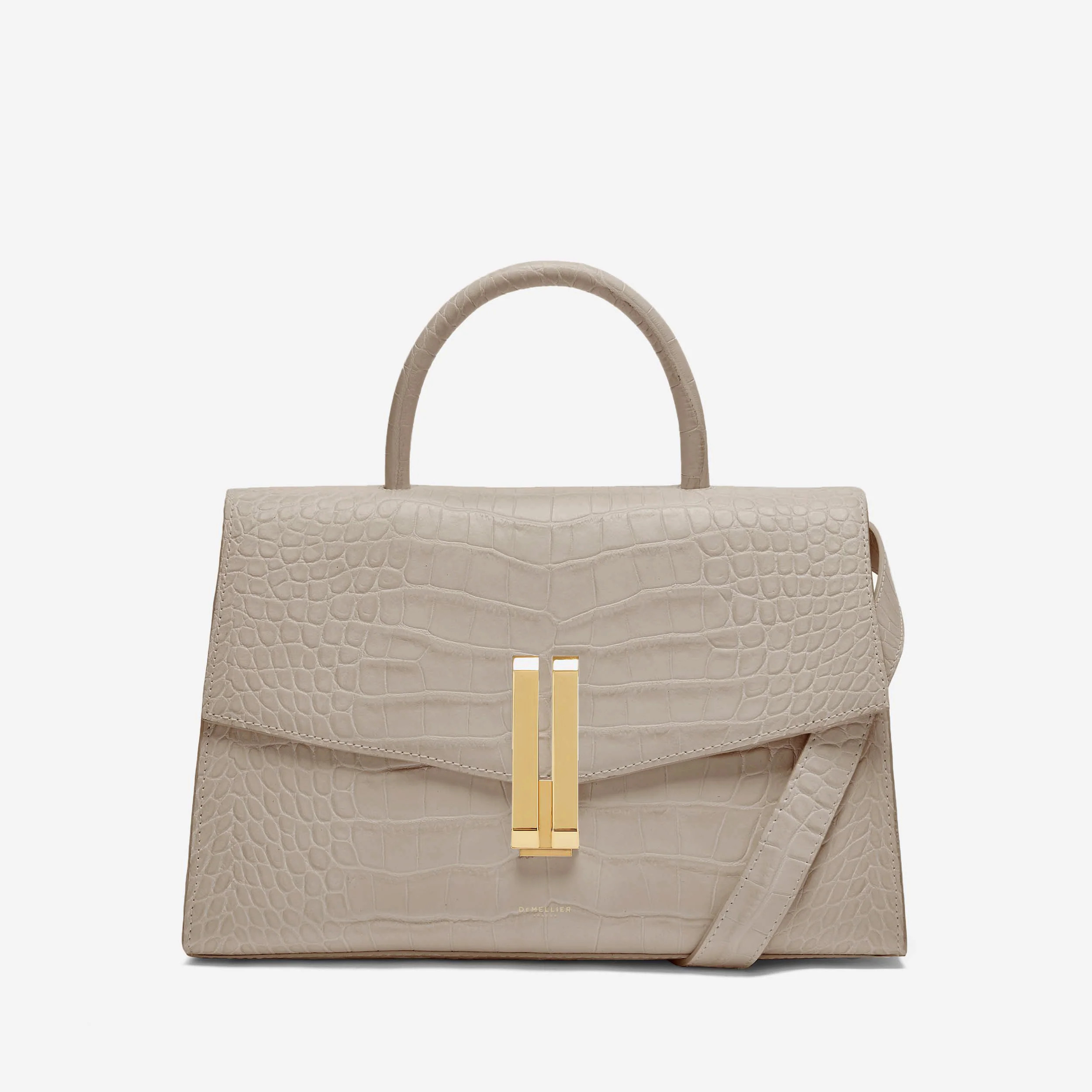 The Montreal | Taupe Croc-Effect | DeMellier | DeMellier