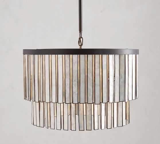 Astrid Capiz Round Chandelier | Pottery Barn (US)