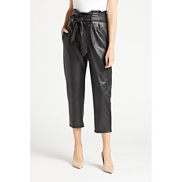 Commando  Faux Leather Paper-Bag Pant | Evereve