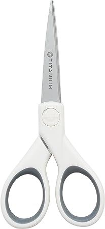Westcott 5" Straight Titanium Bonded Craft Scissors with Micro Tip | Amazon (US)