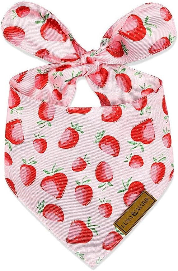 Luxury Pet Birthday Bandanas -Premium & Silky Poly Fabric | 100% Handmade | Custom Shape Dual Lay... | Amazon (US)