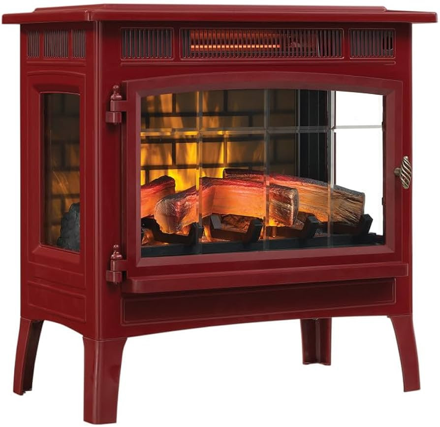duraflame Freestanding Electric Fireplace Stove Heater with 3D Flame Effect for 1,000 Sq. Ft. Cin... | Amazon (US)