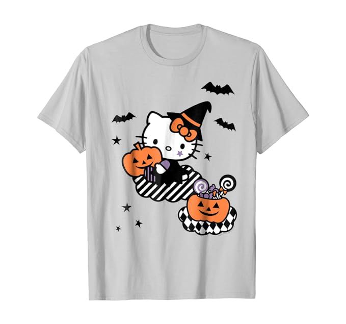 Hello Kitty Trick or Treat Halloween Tee Shirt | Amazon (US)
