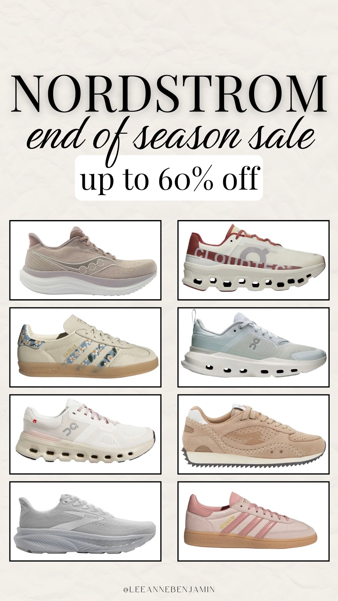 Nordstrom end of season sale!! Sneakers up to 60% off

#LTKootd #LTKSaleAlert #LTKSeasonal