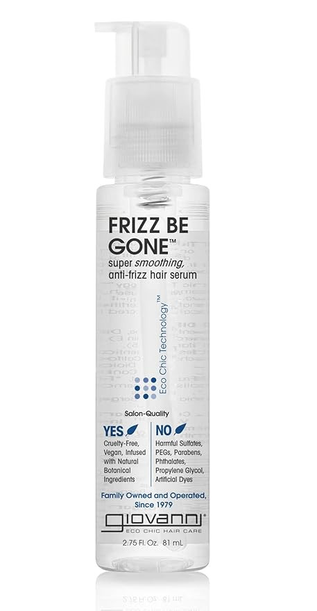GIOVANNI ECO CHIC Frizz Be Gone - Super Smoothing Anti-Frizz Hair Serum, Adds Shine, Seals in Col... | Amazon (US)