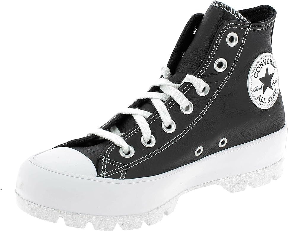 Converse Chuck Taylor All Star Lugged - Foundational Leather Trainers Women Black | Amazon (US)