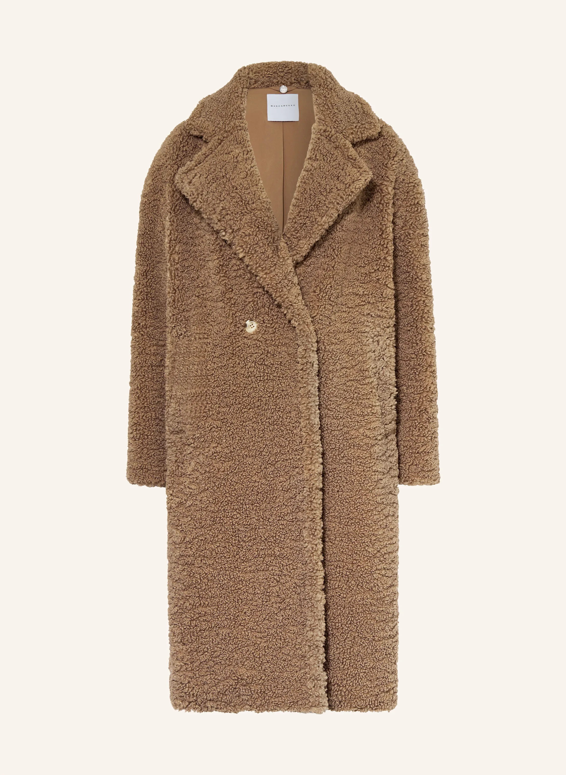 RINO & PELLE Teddyfell-Mantel in taupe | Breuninger (DACH)