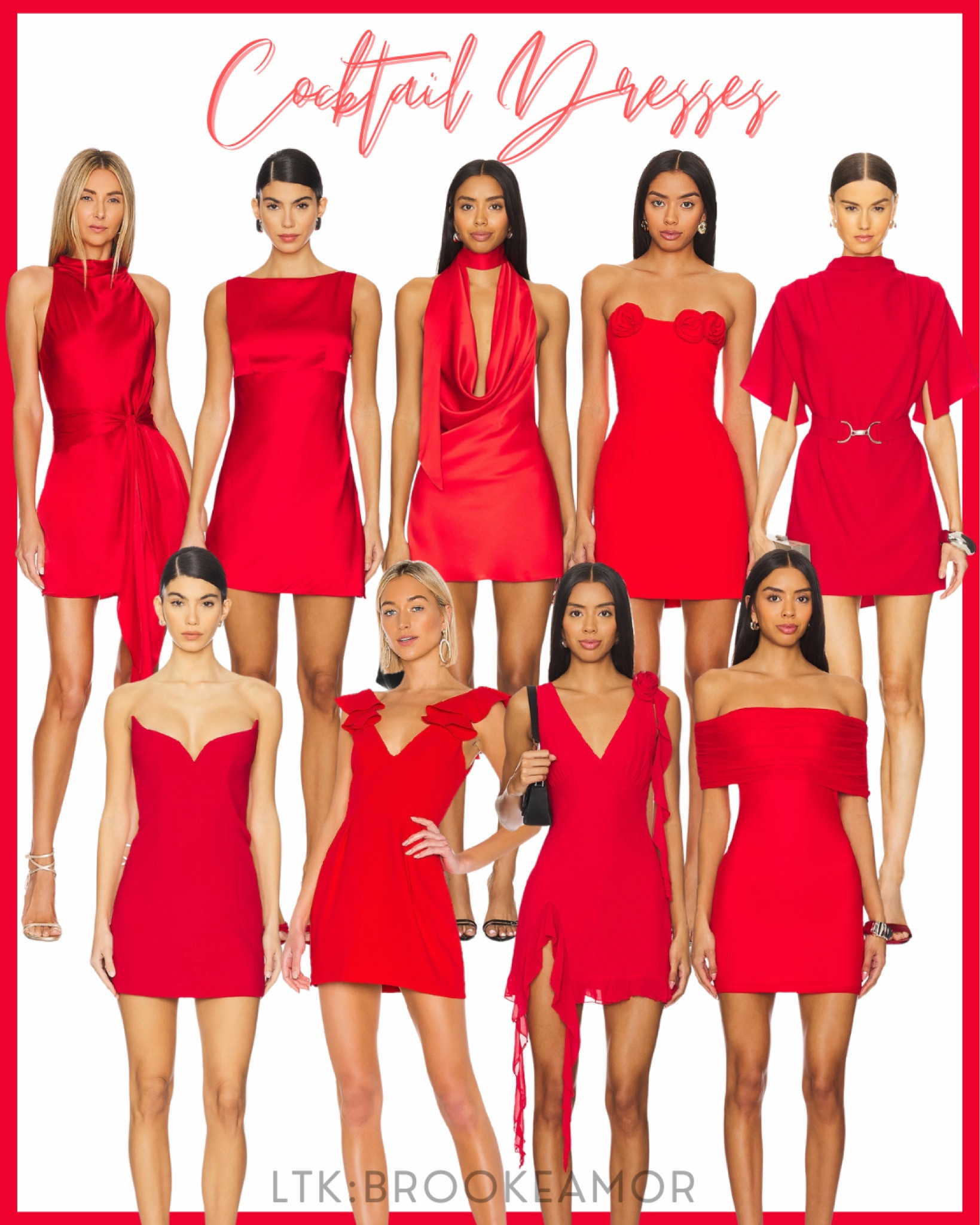 Red Cocktail Dresses! Perfect for your next semi-formal or cocktail attire event❤️

#LTKU #LTKStyleTip