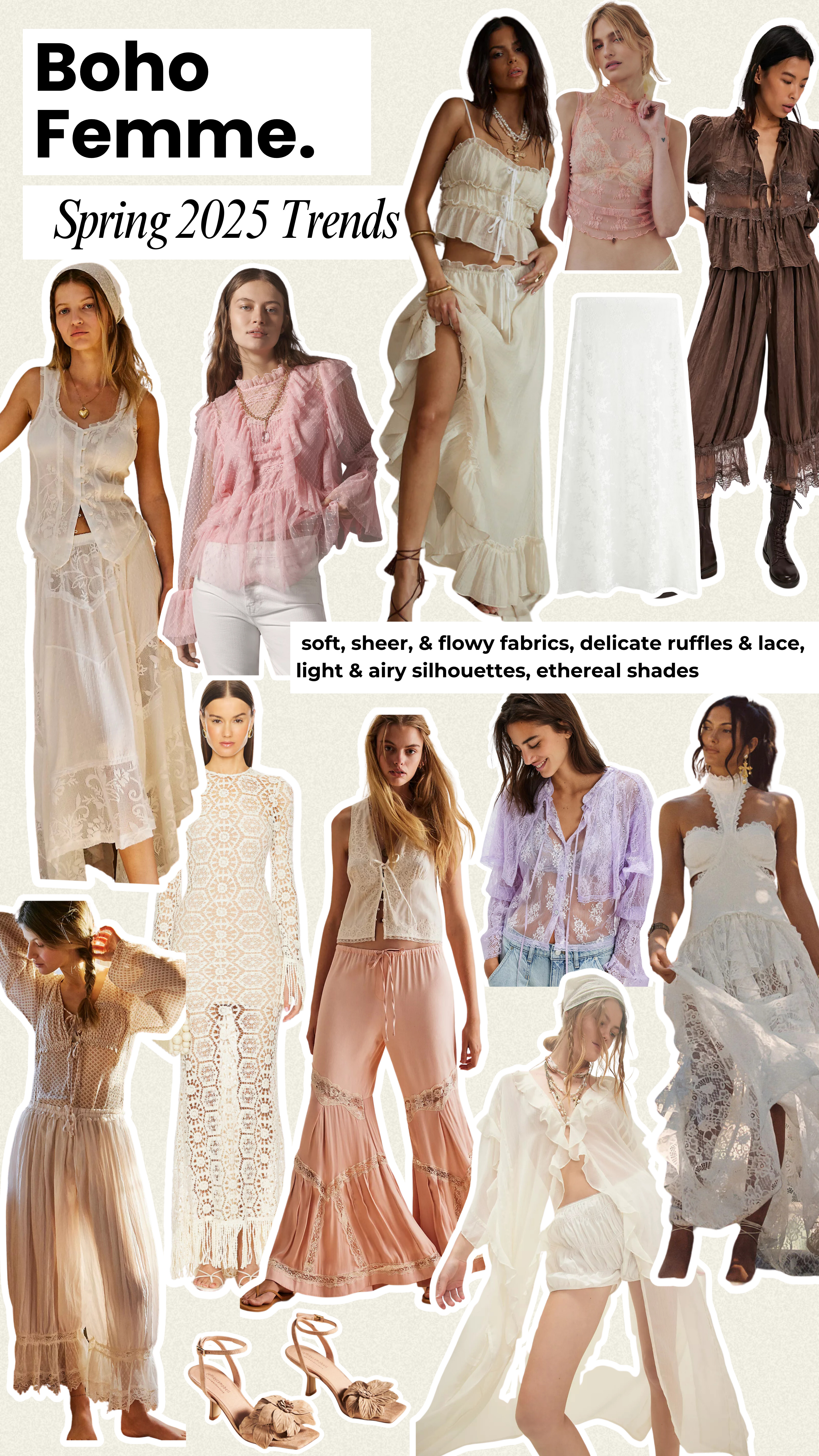 Feminine Boho finds #spring2025trends 

 #LTKSeasonal #LTKStyleTip
