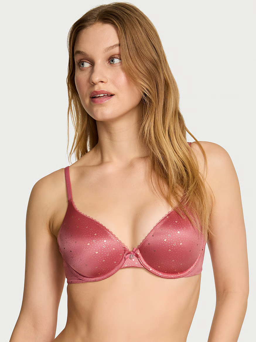 Buy Smooth Lightly Lined Full-Coverage Bra, Seductive Rose Hearts - Order Bras online - Victoria'... | Victoria's Secret (US / CA )