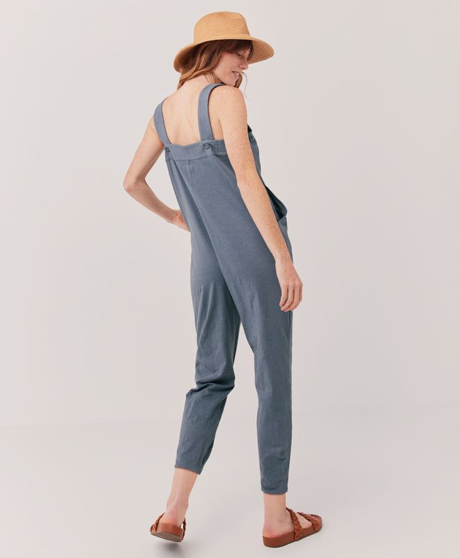 Women’s Relaxed Slub Overall Jumpsuit made with Organic Cotton | Pact | Pact Apparel