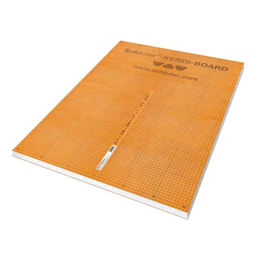 Schluter Systems Kerdi-Board 4-ft x 8-ft x 1/2-in Waterproof Polystyrene foam Backer Board 1.0 Sheets one_size | KB1212202440 | Lowe's