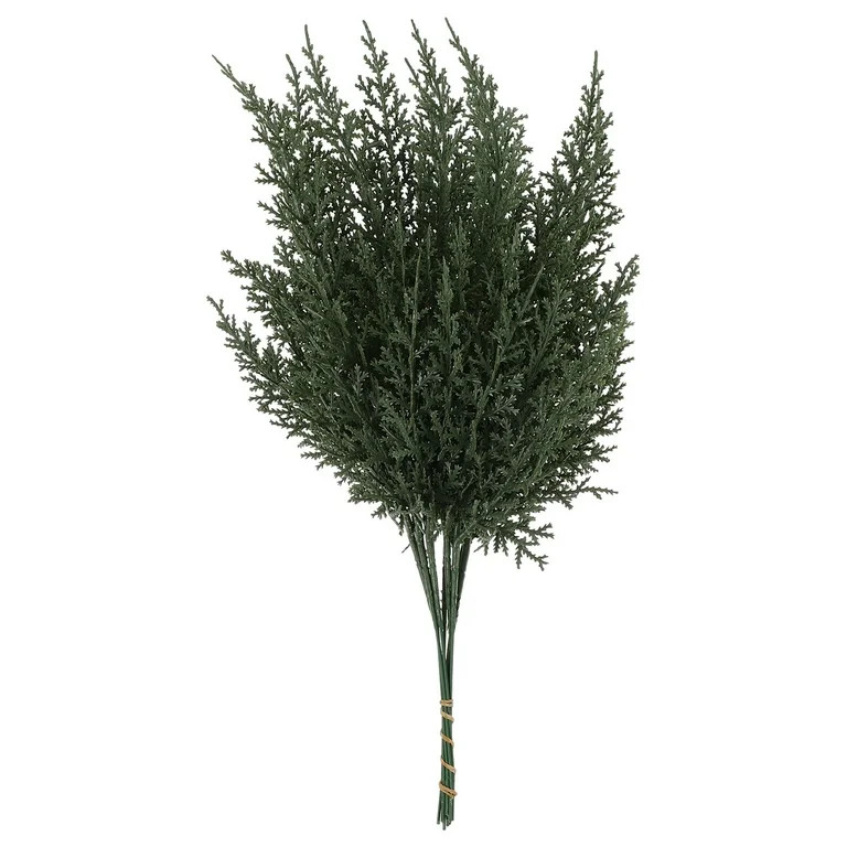 40pcs Artificial Faux Cedar Branches Pine Needles Stems Picks Artificial Pine Branches | Walmart (US)