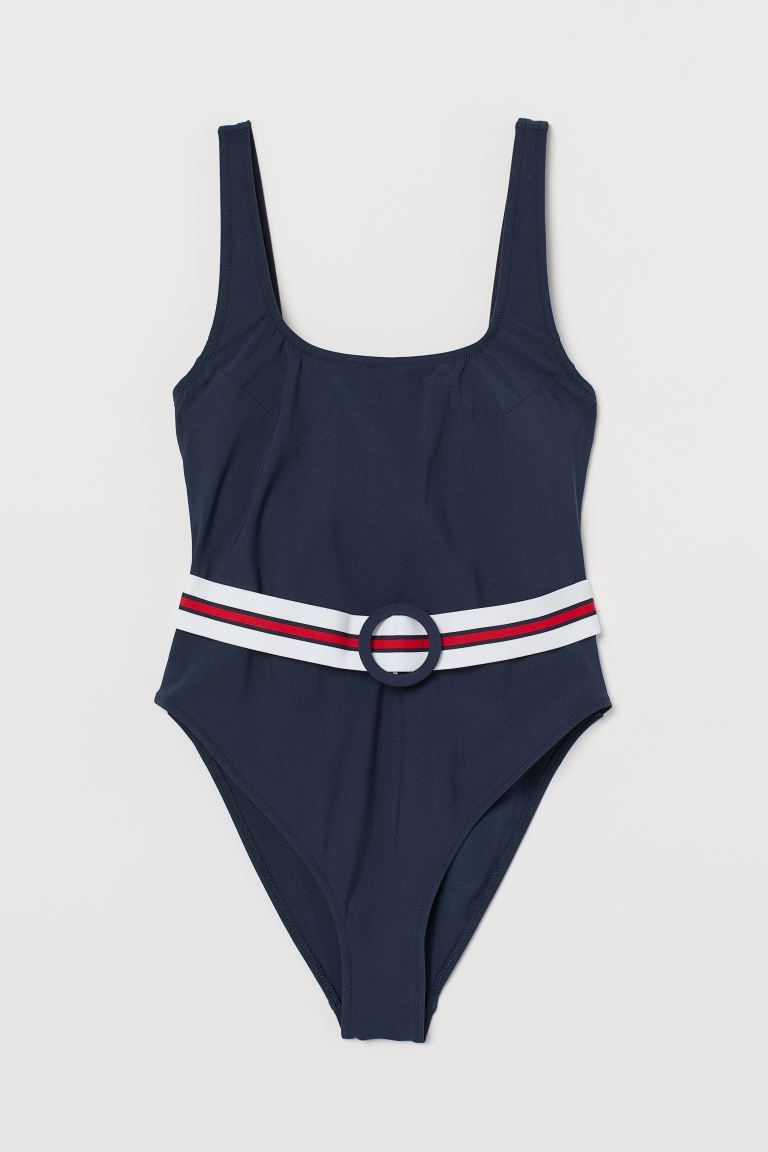 Belted Swimsuit High leg | H&M (US)
