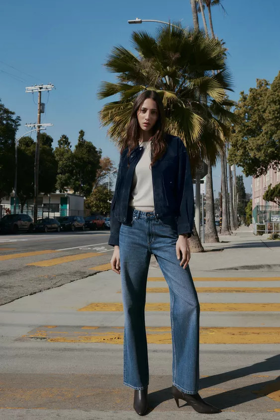 JEANS Z1975 STRAIGHT HIGH-WAIST LONG LENGTH | Zara UK