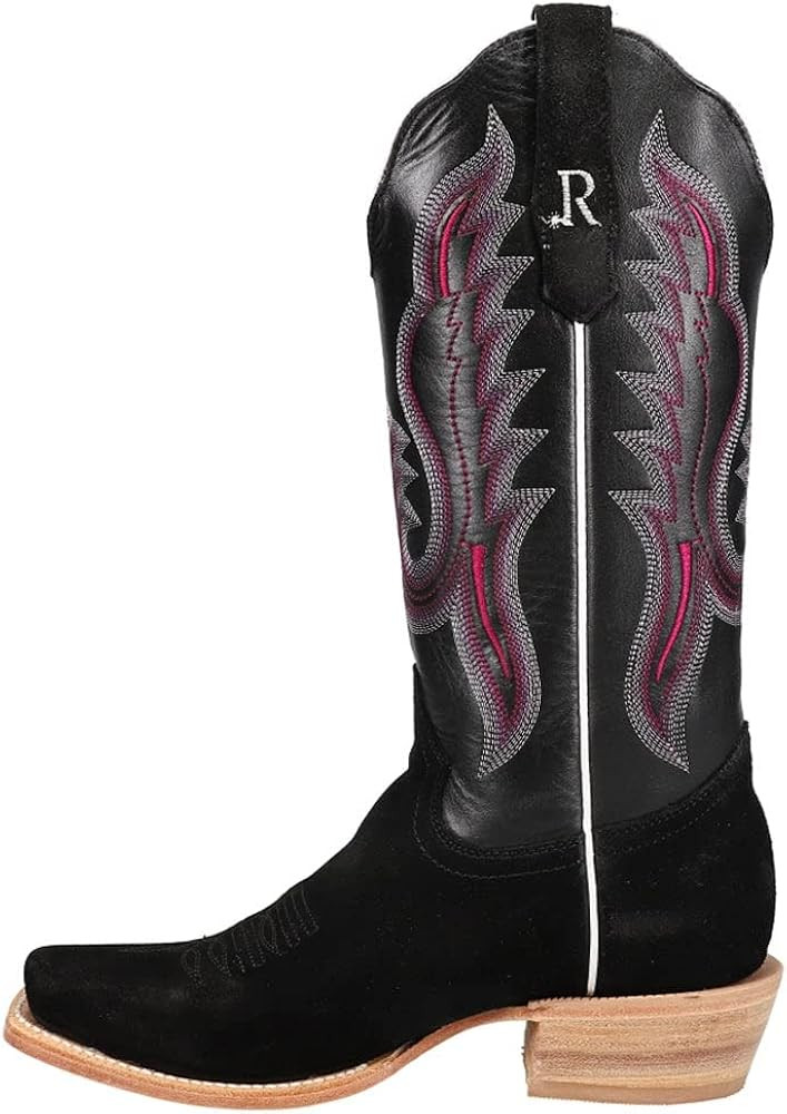 R Watson Boots R Womens Black Roughout 13in Black Boot | Amazon (US)