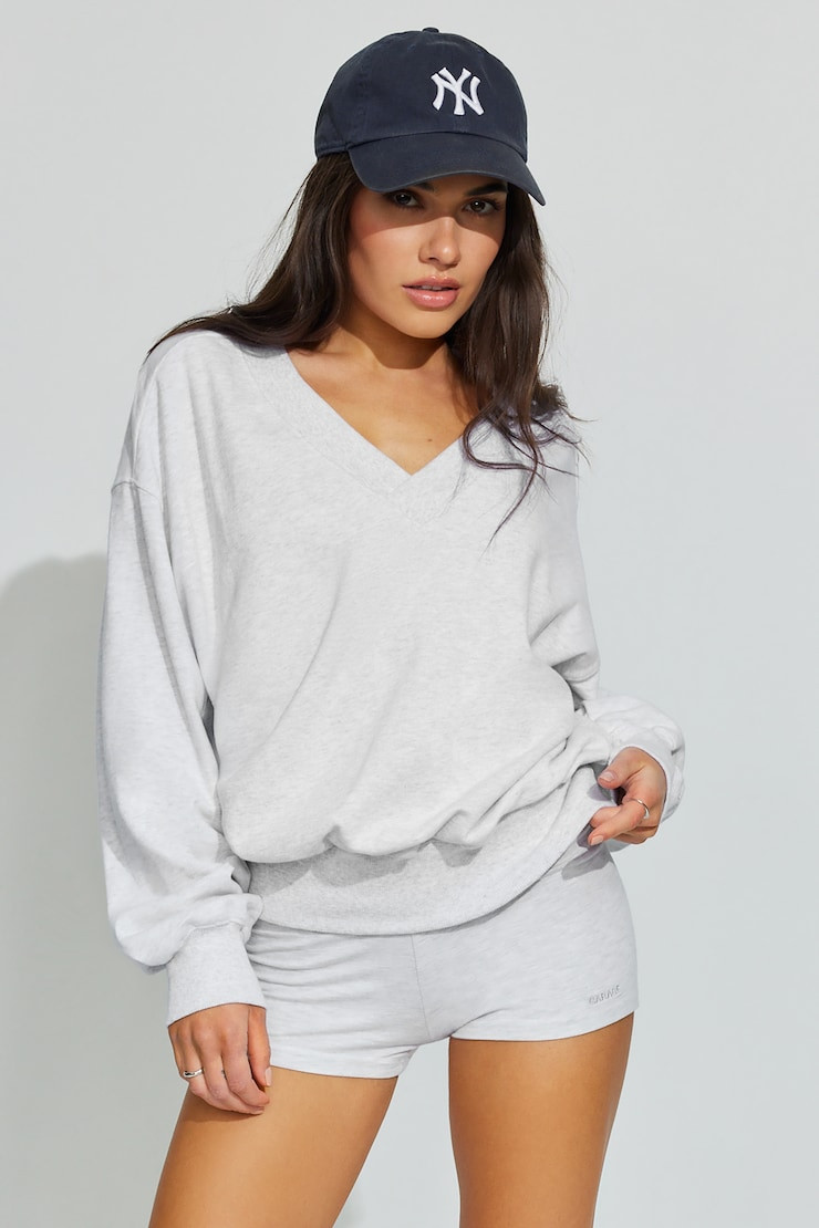 SoftTerry Oversized V-Neck Sweatshirt | Garage Clothing