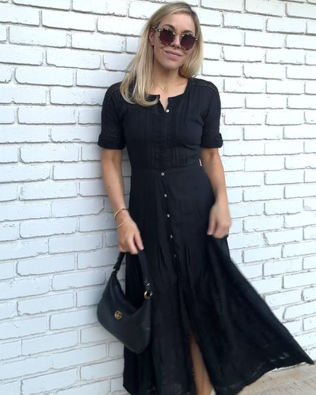 Black lace dress (wearing the XS)

Loveshackfancy 
Gucci bag
Summer dress
Summer outfit 
Summer
Vacation outfit
Vacation dress
Date night outfit
#Itkseasonal
#Itkover40
#Itku

#LTKSummerSales #LTKVideo #LTKItBag