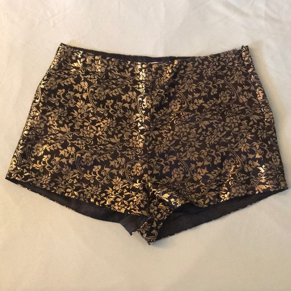 Gold Patterned Shorts from LF | Poshmark