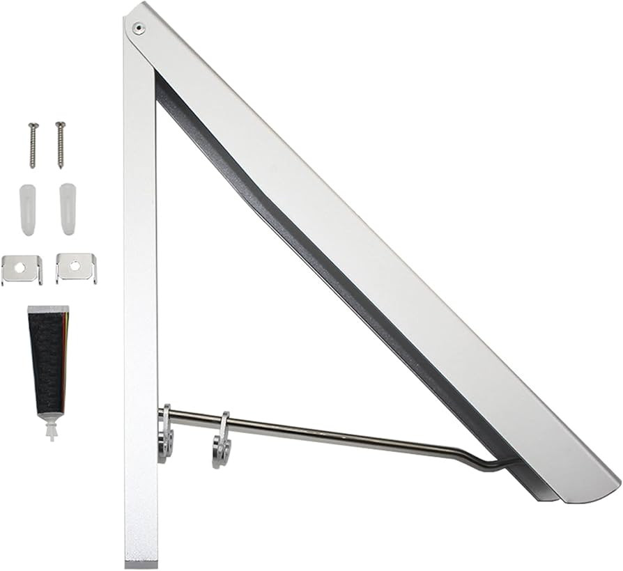 Retractable Clothes Rack, Wall Mounted Laundry Drying Racks, Folding Wall Mount Clothing Hanger f... | Amazon (US)