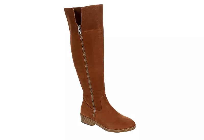 COGNAC EVA & ZOE Womens Bria Wide Calf Tall Boot | Rack Room Shoes