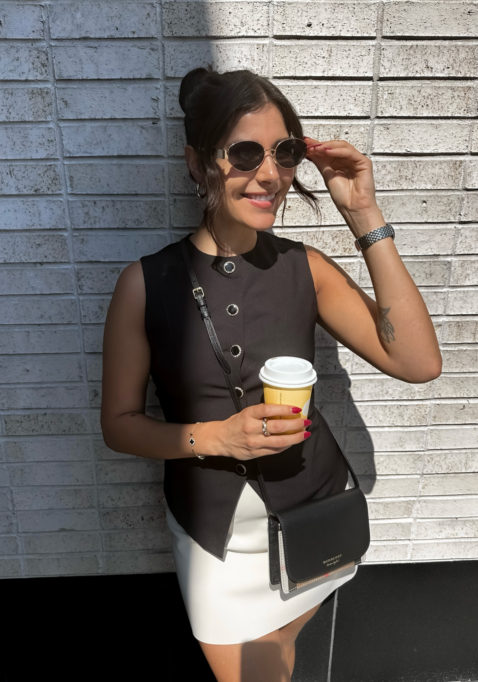 Girls day outfit inspo 🖤

Waistcoat is SNDYS
Skirt is Vamp Official 
Shoes are Steve Madden

H&M, Burberry, denim, jeans, vest, waistcoat, casual, seasonal, transitional outfit, flats, purse, fall style, express, gap, old navy, revolve, mother, gucci, workwear, Celine, belt, blazer, jeans, booties, boots, sam Edelman, Abercrombie and fitch, earrings, Amazon, bag, purse, earrings, ring, swarvoski, Macys, Nordstrom, Zara, designer, denim, fall style, fashion, David yurman, jewelry, bracelet, watch, tissot, under 100, date night, under 50, sweet Caroline collection

#LTKfindsunder100 #LTKstyletip #LTKfindsunder50

#LTKSeasonal #LTKFindsUnder100 #LTKStyleTip