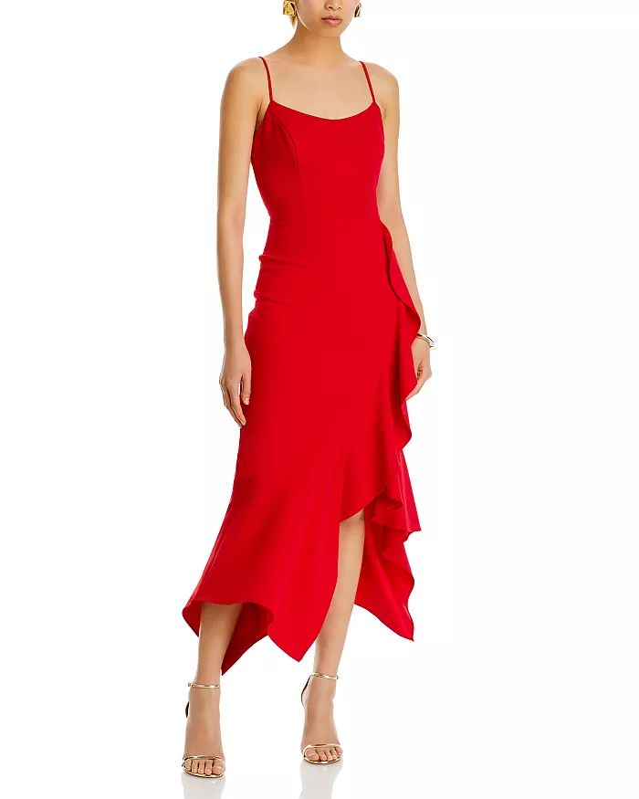 AQUA Scuba Crepe Side Ruffle Dress - 100% Exclusive Women - Bloomingdale's | Bloomingdale's (US)