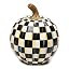 MACKENZIE-CHILDS Resin Pumpkin, Mini, Brown-and-White Mocha Check | Amazon (US)