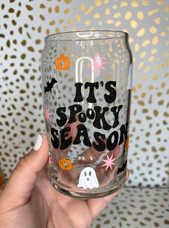 Beer Can Glass, Coffee Beer Glass, Iced Coffee Cup, Spooky Season Glass, Halloween Party Gift, Ha... | Etsy (US)