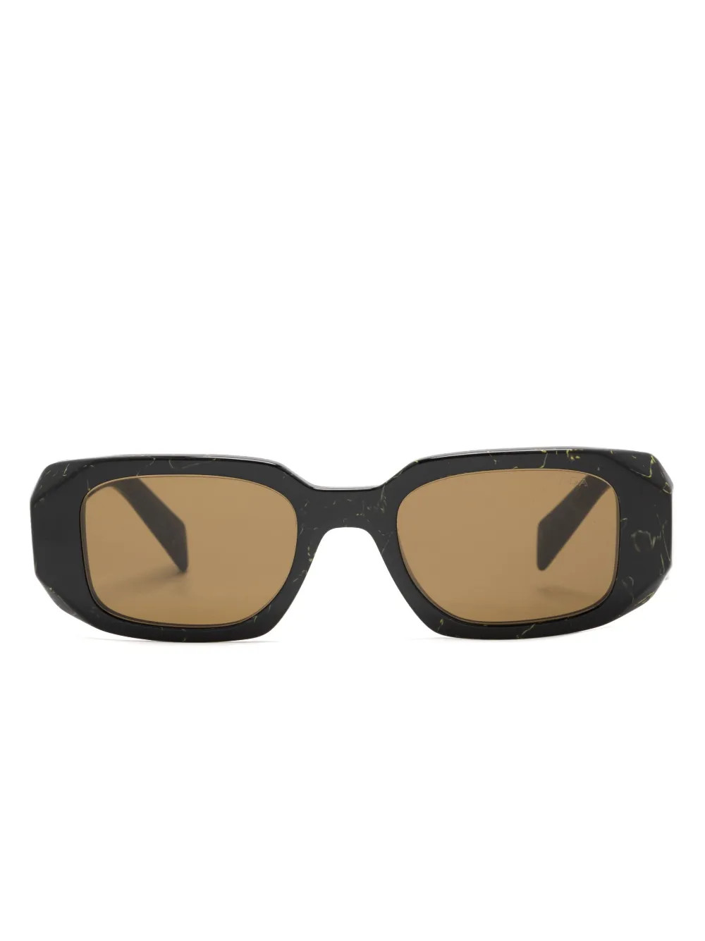 Prada Eyewear Symbole square-frame Sunglasses | Black | FARFETCH ID | Farfetch Global