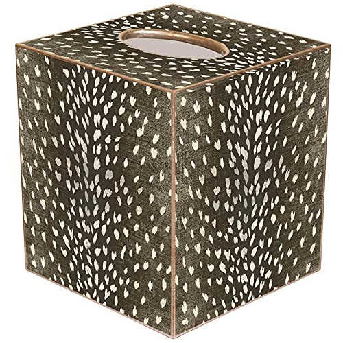 Marye-Kelley Tissue Box Cover Tissue Holder Square Cube Paper Mache Decorative Animal Print Antel... | Amazon (US)