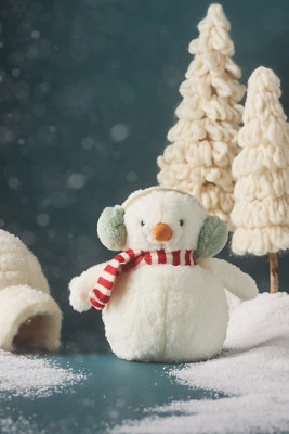 Mon Ami Christmas Chilly Snowman Kids Plush Toy | Anthropologie (US)
