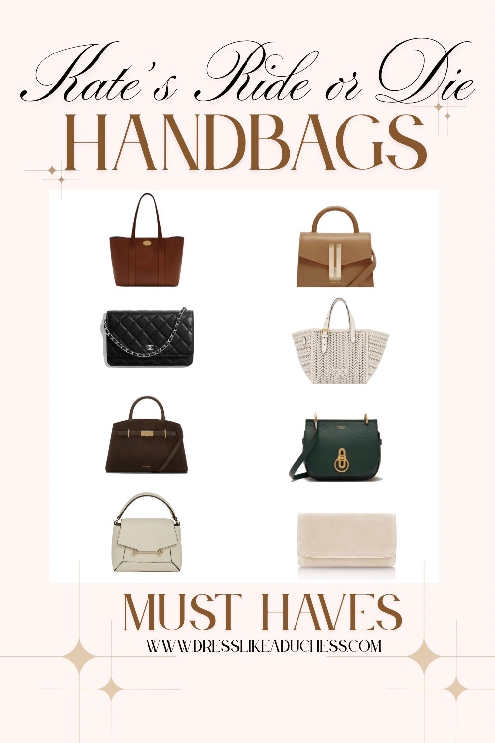 Kate Middleton’s Most Beloved Bags — All Styles Seen Previously Carried by the Princess of Wales