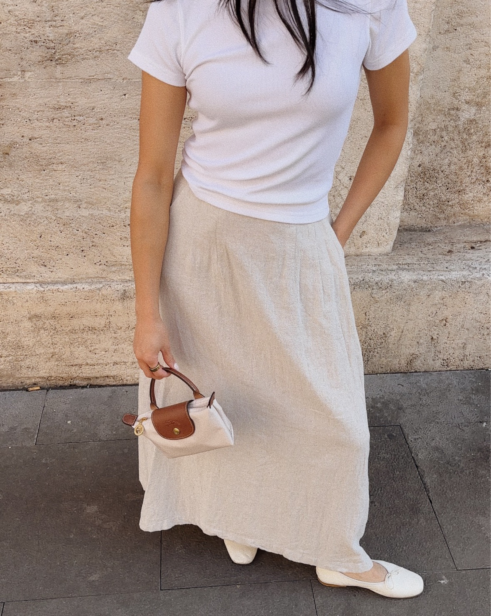 Linen skirt was custom made, but linked some similar skirts below. 

#LTKcanada #LTKtravel #LTKmodest