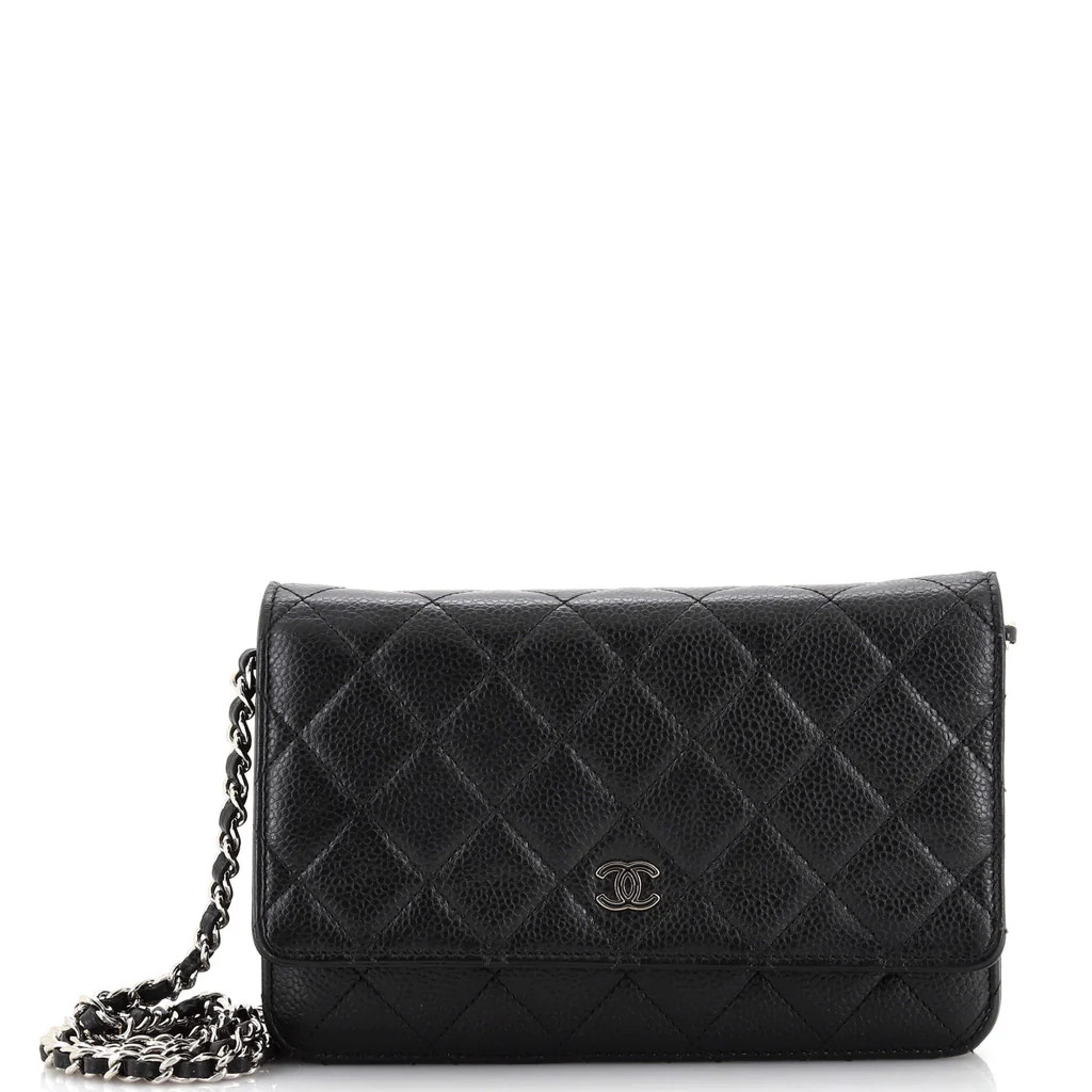 Wallet on Chain Quilted Caviar | Rebag