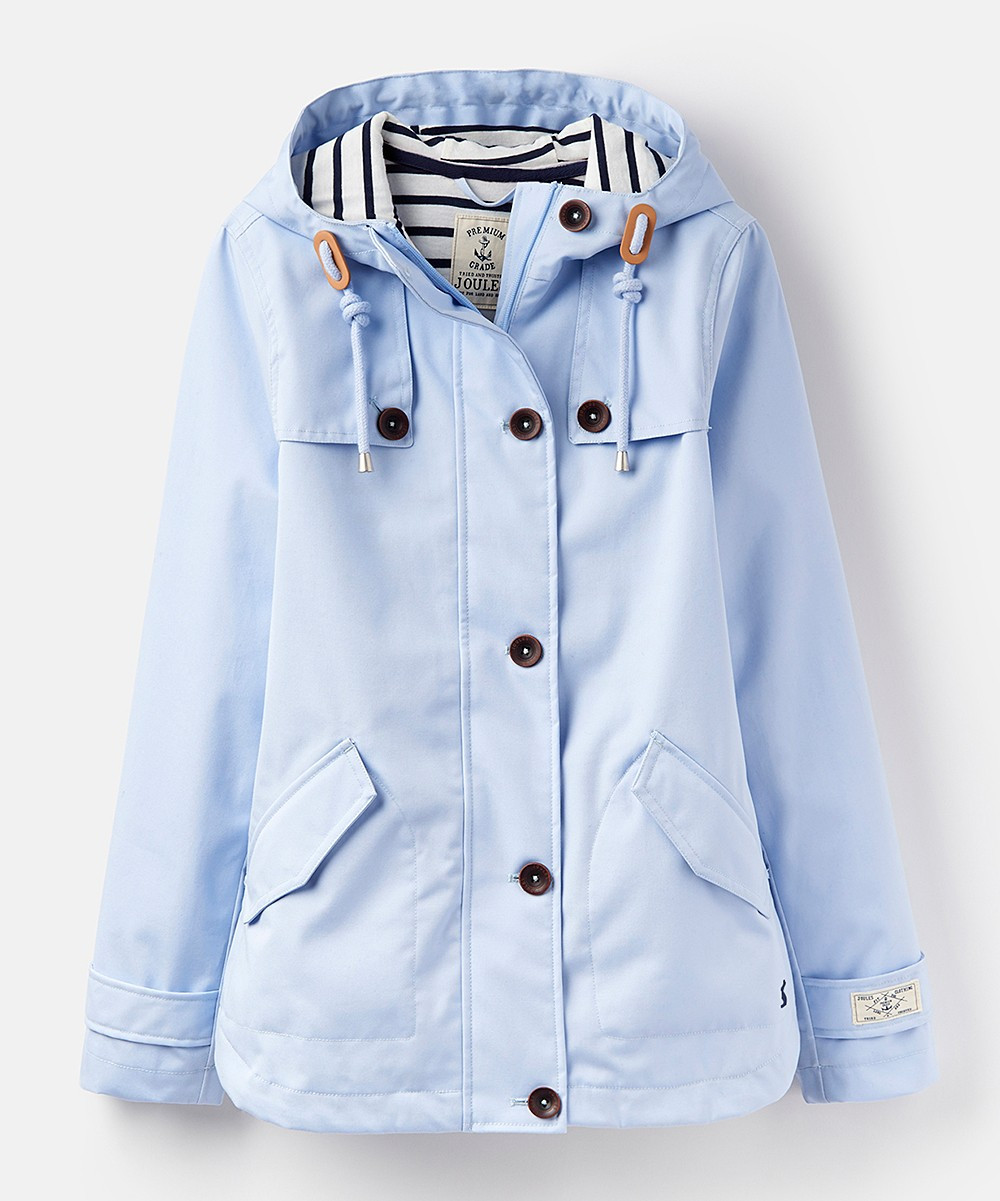 Light Blue Coast Rain Jacket - Women | zulily
