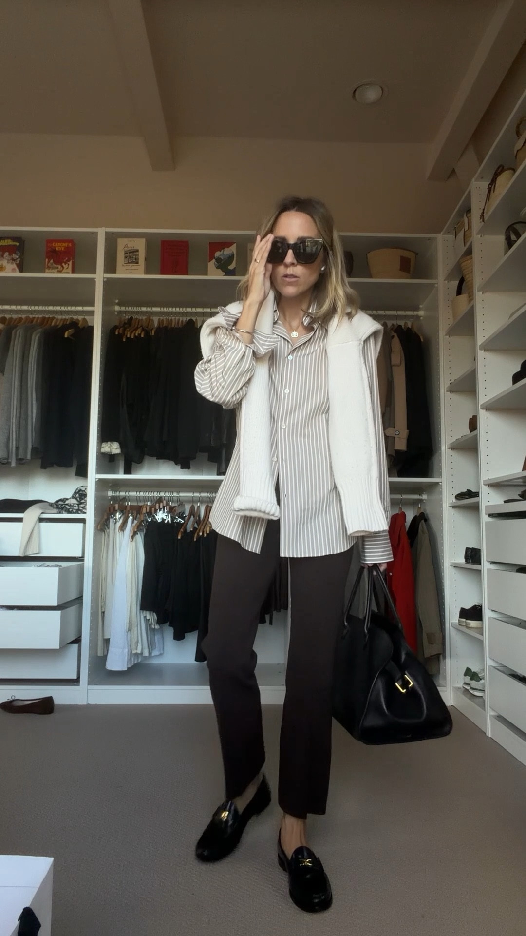 Volunteering and moms night in. Top is Rubirosas from Paris 