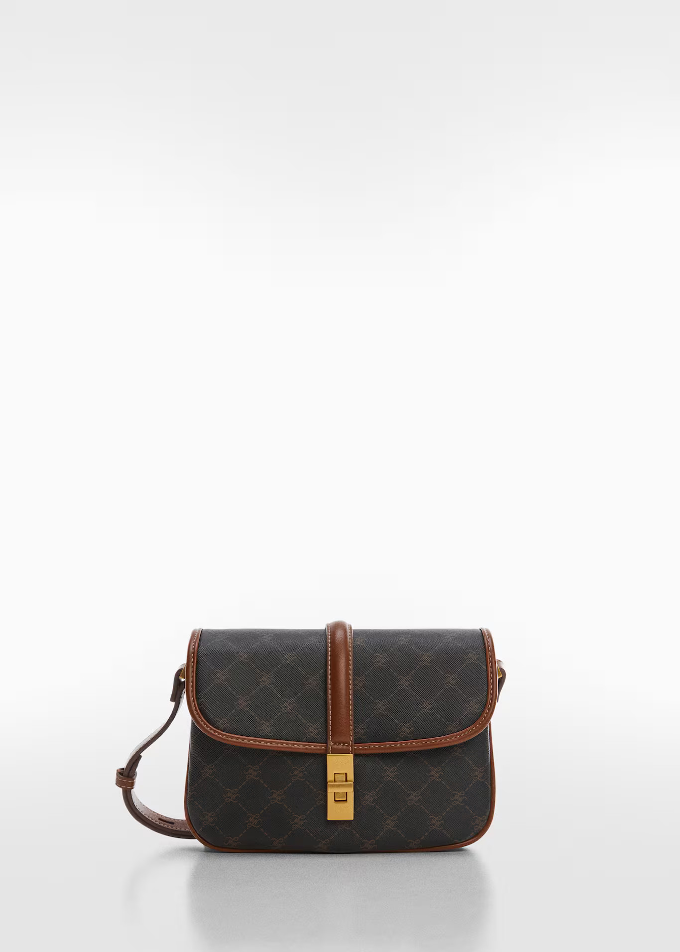 Shoulder bag with printed logo | MANGO (US)