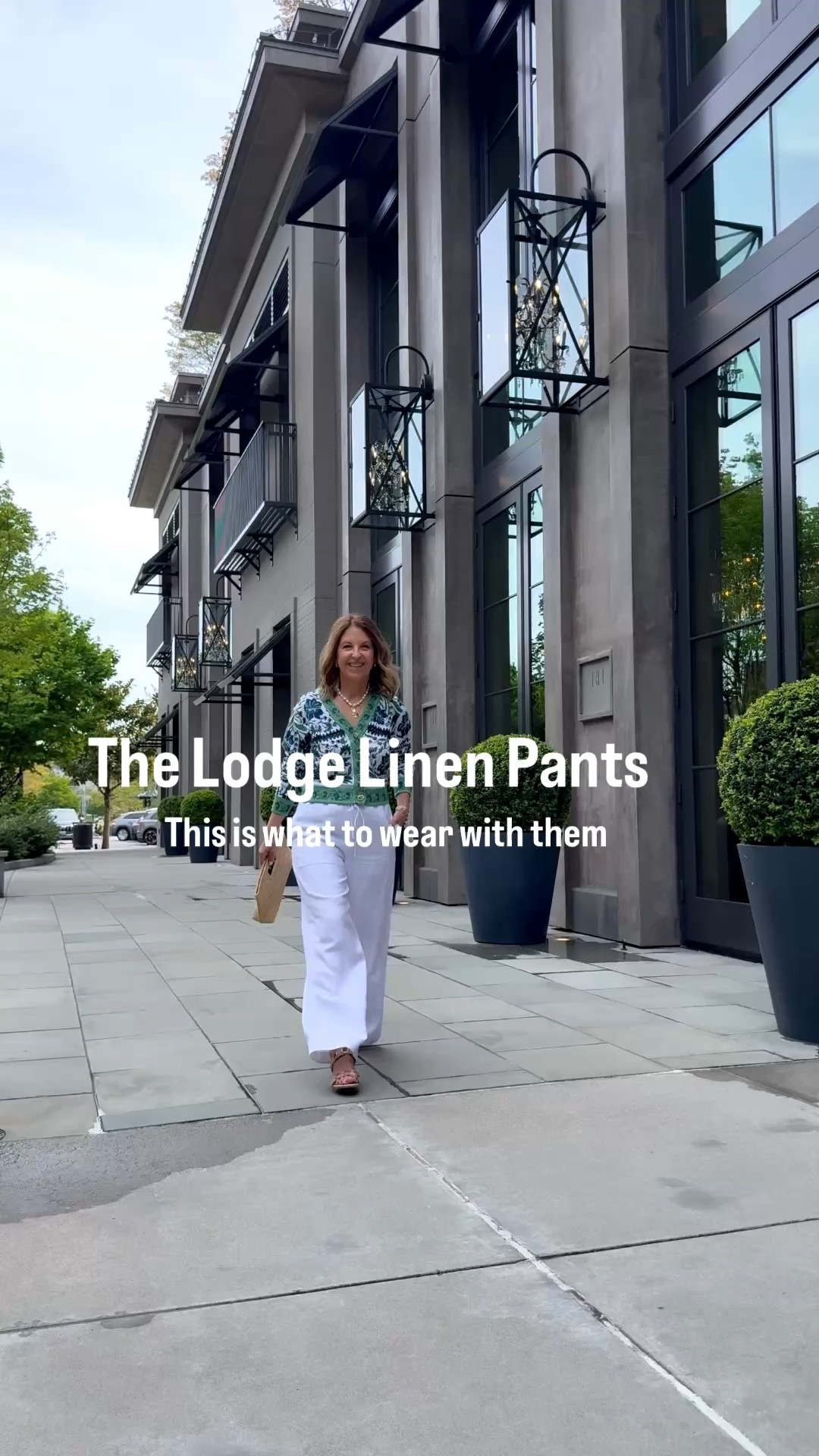 The viral linen-blend lodge pants are so chic and comfortable. Any top will go with white pants, but I love this colorful cardigan from Farm Rio. Wear now, for Mother’s Day and into summer. 

I'm
Wearing a regular size small. 

#LTKSeasonal #LTKOver40 #LTKMothersDay