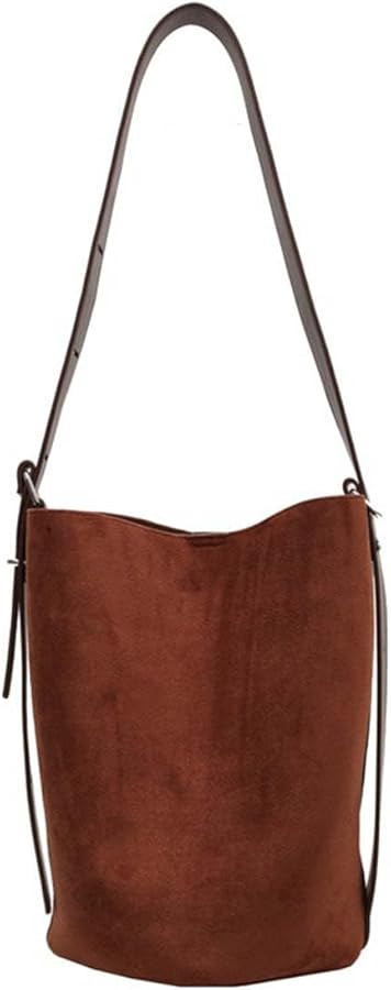 Large Bucket Bags for Women, Soft Suede Crossbody, Lady Designer Tote, Large leather Shoulder Bag... | Amazon (US)