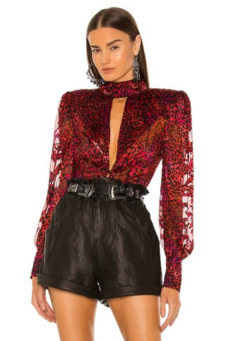 DUNDAS x REVOLVE Hendrix Top in Two Tone Leopard from Revolve.com | Revolve Clothing (Global)