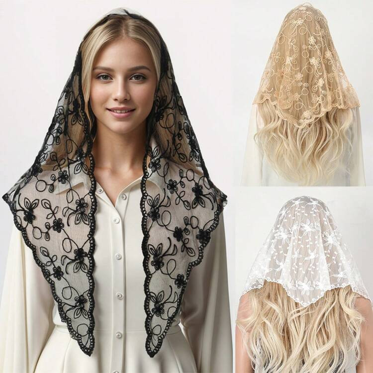 Lace Triangle Scarf | SHEIN
