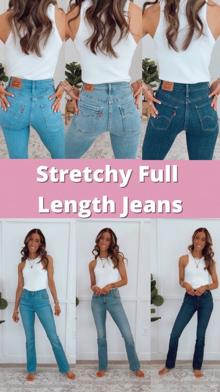 
✨These stretchy Amazon jeans ARE SO GOOD!! The v shape stitch, pocket placement and pocket size help make your bum look rounder and waistline smaller! They’re nice and stretchy making them SO COMFY!! 

✨Pair with sneakers, mules, flats, sandals, or booties!

✨I’m 5’6” wearing my true to size (25) in each! Multiple length options!

🚨Currently ON SALE & ON PRIME

#amazonfinds #amazonmusthaves  #jeans  #jeanslovers 